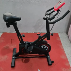 Home Fitness Bike Friction Resistance Belt Drive LCD Display Steel Frame Indoor Mini Machine 100kg Max Load 3kg