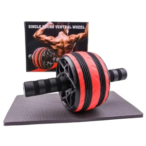 Home Fitness Exercise Single Wheel ABS Abdominal Roller with Pad for Gym Home Workout