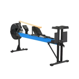 Home Fitness Machine Folding Water Resistance Wood Rower Rowing