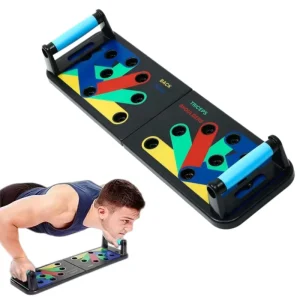 Home Fitness Multi Functional Push Up Board Foldable Push Up Stands With Color Box for Full Body Exercise Strength Training
