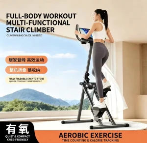 Home Fitness Multifunctional Stair Climbing Machine Air Resistance Incline Trainer