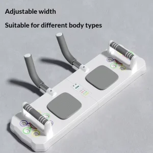 Home Fitness Portable Foldable Push Up Board Multifunctional Push Up Board Set with Resistance Bands