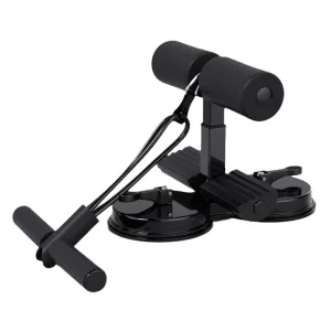 Home Fitness Suction Sit-Up Bar, Steel Floor Foot Holder for Sit-Up and Push-Up Assistance