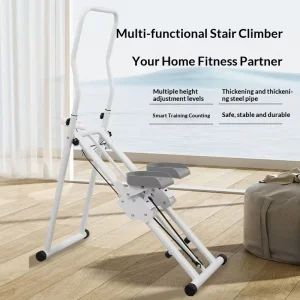 Home Foldable Stepper Indoor Stair Climber Stair Exercise Hill Climbing Machine Fitness Equipment Model HCM04 128cm Width