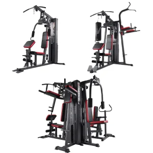 Home Gym 1-, 3-, or 5-Station Integrated Multifunction Trainer