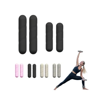 Home Gym Anti-Slip Silicone Yoga Dumbbell Stick with Hand Pattern