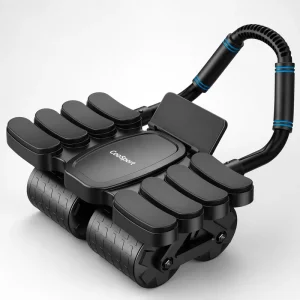 Home Gym Automatic Rebound PP Ab Roller Fitness Wheel with Elbow Support for Abdominal Core Training