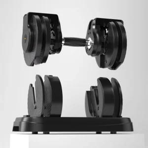 Home Gym Custom Steel Adjustable Dumbbells Set 90Lbs Combo 6 Pieces Unisex