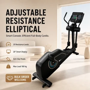 Home Gym Elliptical Machine for Low Impact Knee Protection and Body Shaping