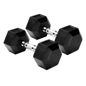 Home Gym Equipment Full Set, Adjustable Dumbbell Set and Hex Dumbbells, Body and Arm Strength Training, PVC/TPE Rubber-Covered