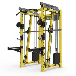 Home Gym Equipment Steel Smith Machine Squat Rack Strength Training Bodybuilding Adjustable Iron Fitness Exercise