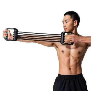 Home Gym Exercise Bands Chest Expander with 5 Strength Training Ropes
