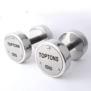Home Gym Fitness Fixed Stainless Steel Dumbbells Custom Logo Adjustable Dumbbell Sets