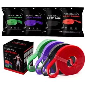 Home Gym Fitness Training Elastic Rubber Exercise Band for Gym Yoga Exercise Fitness Resistance Bands Set Door