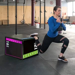 Home Gym Foam Platform Adjustable Height Multicolor 3 in 1 Plyometric Jump Box