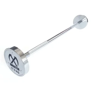 Home Gym Free Weight Steel Straight Bar and Curved Barbell Set 17.5KG