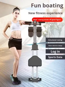 Home Gym Hydraulic Rowing Machine Adjustable Resistance Silent Compact Foldable Ergonomic Full Body Workout