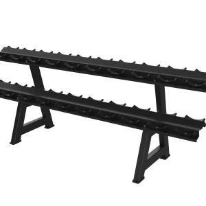Home Gym Iron Dumbbell Rack with Ten Pairs Commercial 2 Tier Dumbbell Rack
