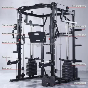 Home Gym Lower Body Lateral Leg Press Hack Squat Combo Machine