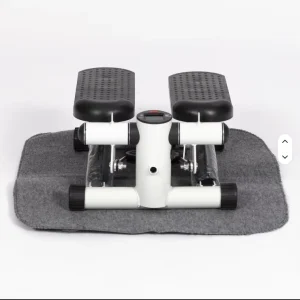 Home Gym Mini Stepper Low-Impact Cardio Equipment with ABS Steel Resistance Bands