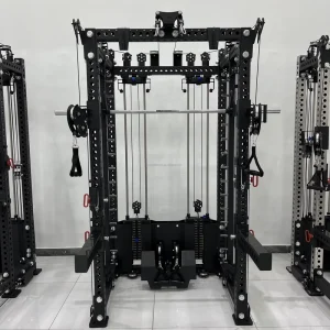 Home Gym Multi-Functional Smith Machine Comprehensive Trainer All-in-One Power Squat Rack Fitness Strength Exercise Equipment