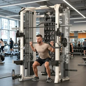 Home Gym Multi-Functional Smith Machine Integrated Training Equipment Set