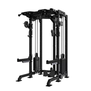 Home Gym Multifunctional Trainer with Adjustable Squat Rack and Weight Stack for Chest Exercise