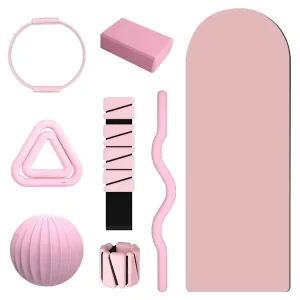 Home Gym Pilates Yoga Set Silicone Power Ring Dumbbell Resistance Band Yoga Ball Ankle Weights Yoga Mat