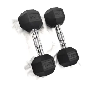Home Gym Rubber Hex Dumbbell Sets LB Size KG Size Dumbbells