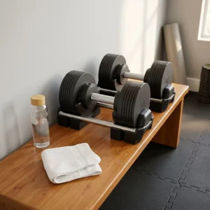 Home Gym Steel Adjustable Dumbbell Set 32kg 90lb