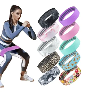 Home Gym Strength Training Equipment Fitness Accessory Set Resistance Booty Hip Exercise Band for Pilates Workout
