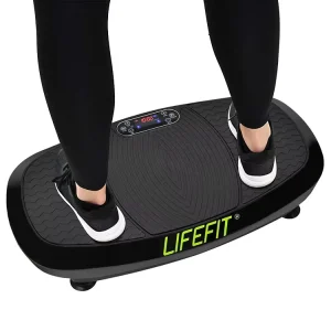 Home Gym Vibration Plate Whole Body Vibration Platform with Resistance Bands and Remote Control