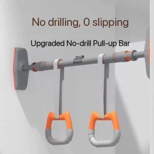 Home Indoor Wall or Door-Mounted Pull-Up Bar No Drilling for Children and Adults
