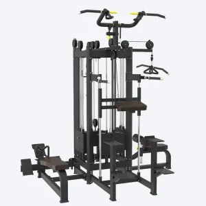 Home Multifunctional 4-Station Multi Gym Strength Training Machine for Bodybuilding