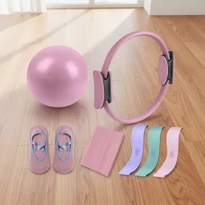 Home Pilates Kit for Women 7-Piece Pilates Equipment Set with Pilates Ring and Ball Accessories for Beginners