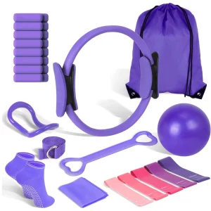 Home Pilates Set with Pilates Ring and Yoga Accessories for Women