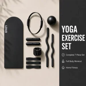 Home Pilates Workout Supplies Package with Pilates Fitness Set