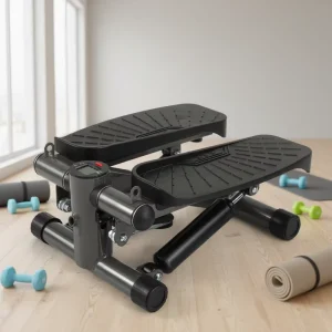 Home Portable Mini Stepper and Waist Fitness Exercise Stair Stepper Machine with LCD Monitor for Home Exercise Workout