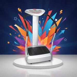 Home Smart Vibration Plate Fat Burning Machine Vertical Whole Body Exercise Body Shaping ABS Material Eco Friendly 180W Load