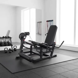 Home Strength Machine, Plate-Loaded Seated Leg Extension and Leg Curl Combo, Lower-Body Trainer