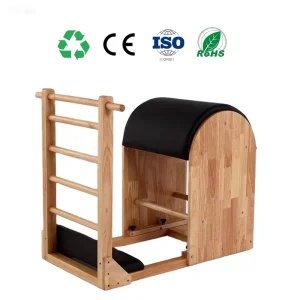 Home Studio Use Oak Wood Pilates Ladder Barrel
