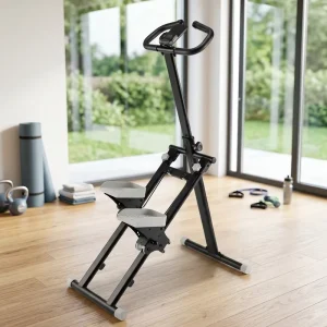 Home Use Foldable Mini Stepper Exercise Stair Climber with Spring ABS & Steel Construction