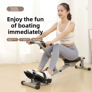 Home-Use Foldable Rowing Machine with Adjustable Magnetic and Water Resistance PVC Material Model SH-X1 120kg Capacity