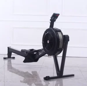 Home Use Foldable Steel Air Rowing Machine with Monitor 160kg Max User Weight
