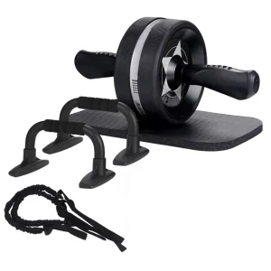 Home Use Gym Fitness Accessories Kit with Knee Pad Resistance Bands Push-Up Pad Push-Up Bars Handles Grips