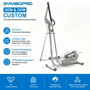 Home Use Manual Standing Elliptical Machine Cross Trainer Cardio Elliptical Machine
