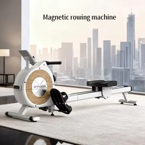 Home Use Rowing Machine Silent Foldable Fitness Equipment Multifunctional Cardio Smart Electronic Display