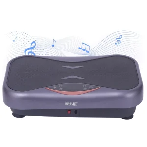 Home Use Vibration Platform, Electromagnetic, Steel and ABS, 150 kg Load, Remote Control, Built-In Music, Low-Impact