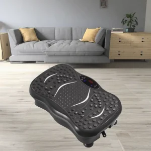 Home Vibration Platform Exercise Machine with Massage Wheels, ABS, Rubber
