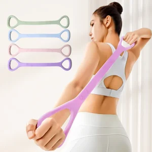 Home Yoga Figure 8 Silicone Resistance Bands Durable High Quality Eco Friendly Waterproof Exercise Glute Training Gym Equipment